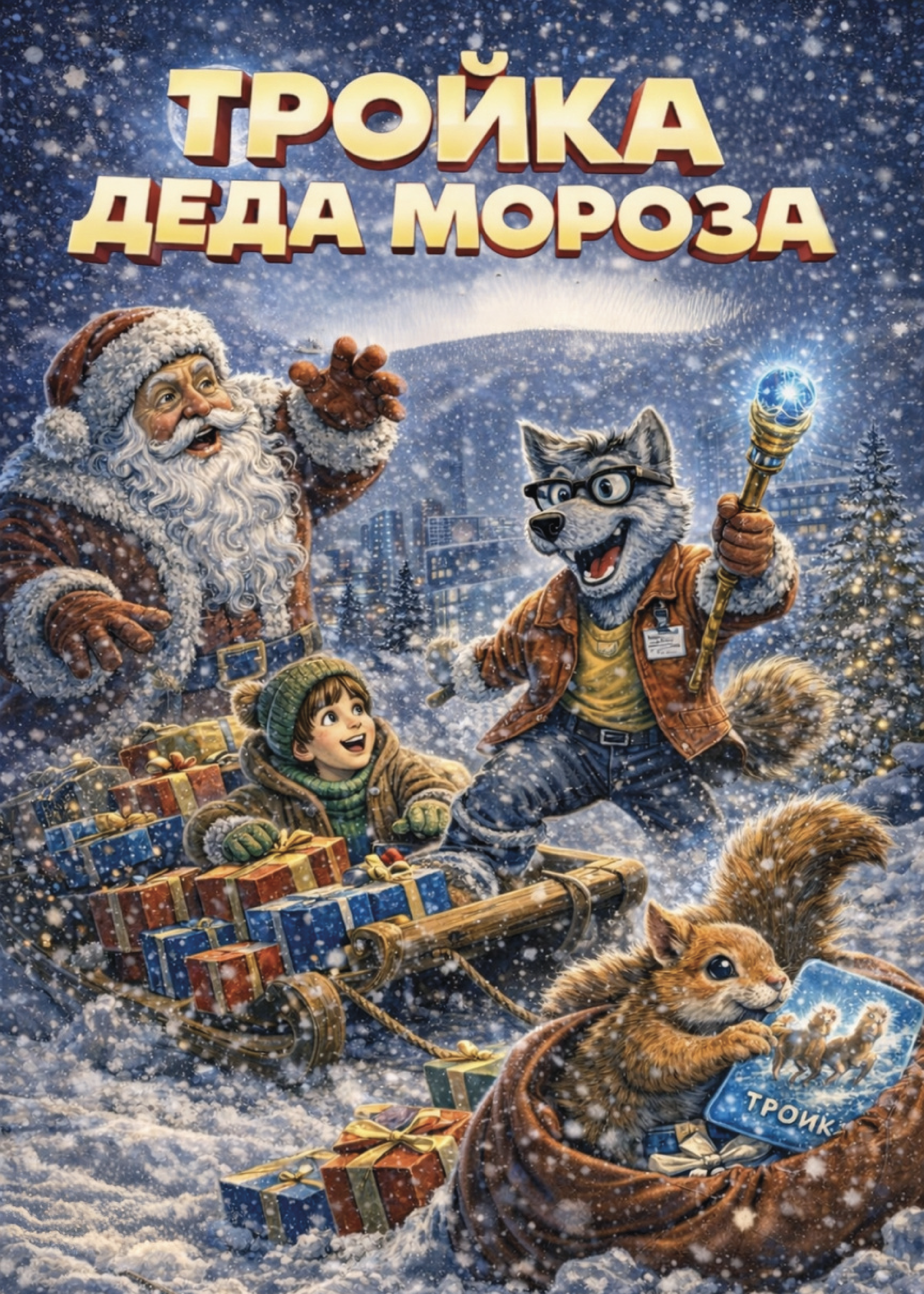 Комикс Тройка Деда Мороза